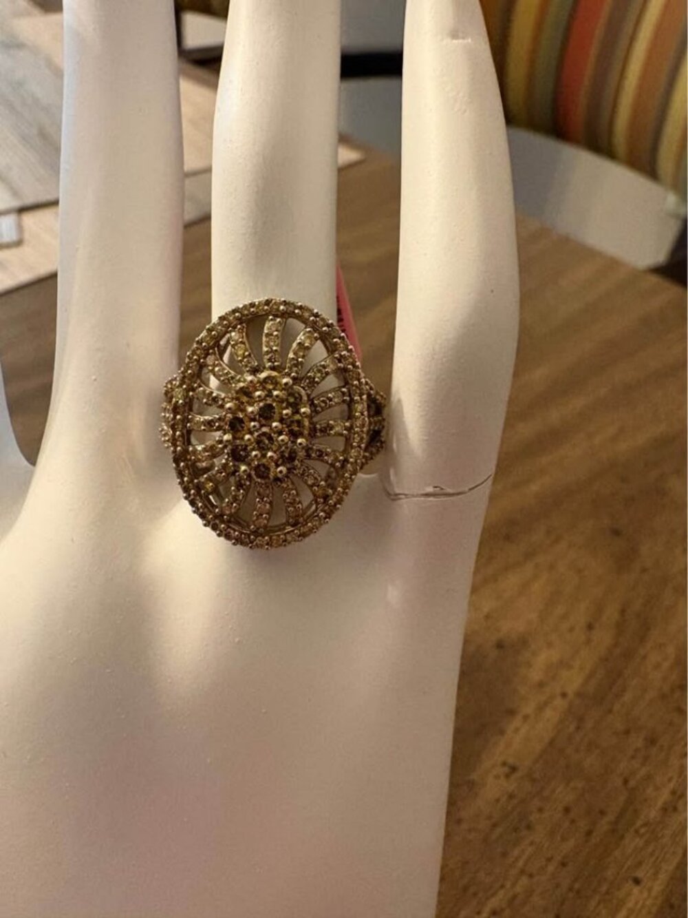 Sterling Silver 1.00 CTTW Natural Diamond Ring Size 7 Chocolate